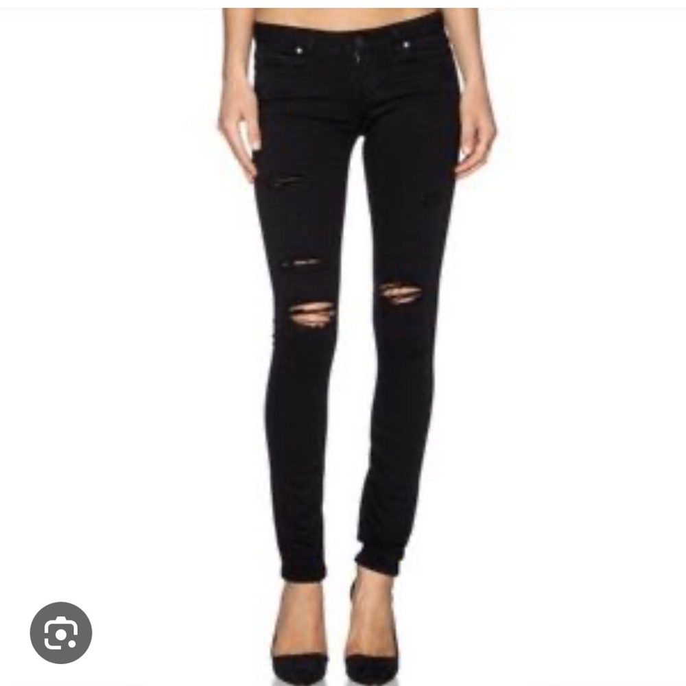 Paige verdugo distressed black jean